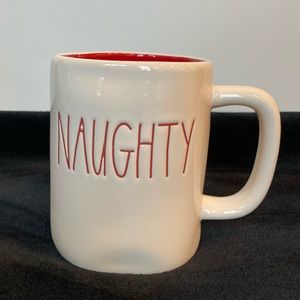 Rae Dunn White and Red Reversible ‘Naughty’ & ‘Nice’ Mug!